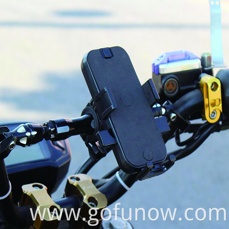 Wholesale PC Silicone Bike Motorcycle Motorxyxle Cell Phone Bracket Stand Mount Adjustable Electric Scooter Phone Holder G-FUN